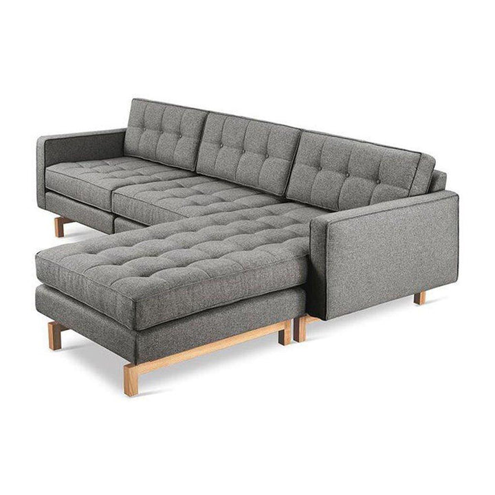 Alhome L-Shape Sofa 260x190x90x80 cm - Grey - Zrafh.com - Your Destination for Baby & Mother Needs in Saudi Arabia