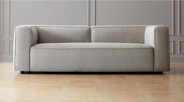 Alhome Swedish Wood and Linen 3 Seaters Sofa - Grey - AL-1376 - Zrafh.com - Your Destination for Baby & Mother Needs in Saudi Arabia