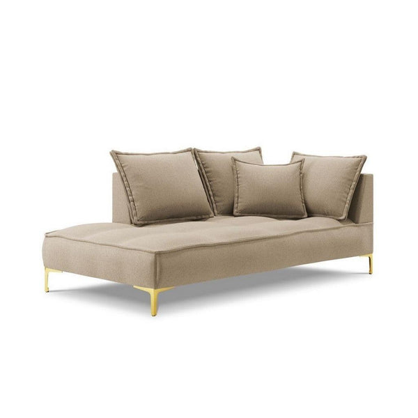 Alhome 2-Seater Sofa - Linen - Beige - 85x180x85 cm - Zrafh.com - Your Destination for Baby & Mother Needs in Saudi Arabia