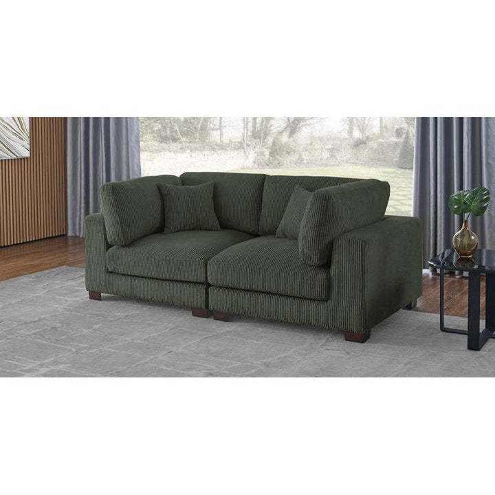 Modern Elegant Velvet 2 Seater Sofa - 200x85x85 cm - By Alhome - Zrafh.com - Your Destination for Baby & Mother Needs in Saudi Arabia