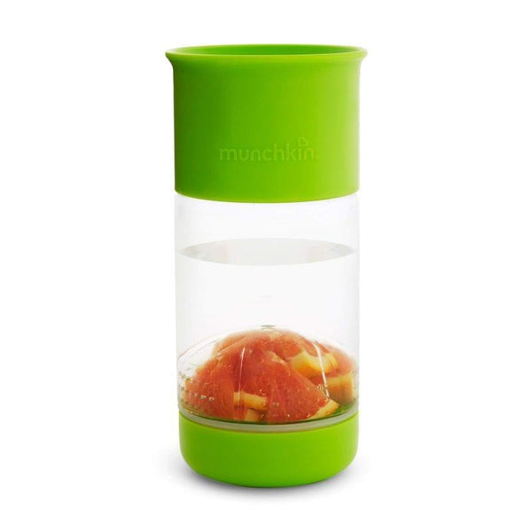 Munchkin Miracle 360 Fruit Infuser Sippy Cup 414 ml - Green - ZRAFH