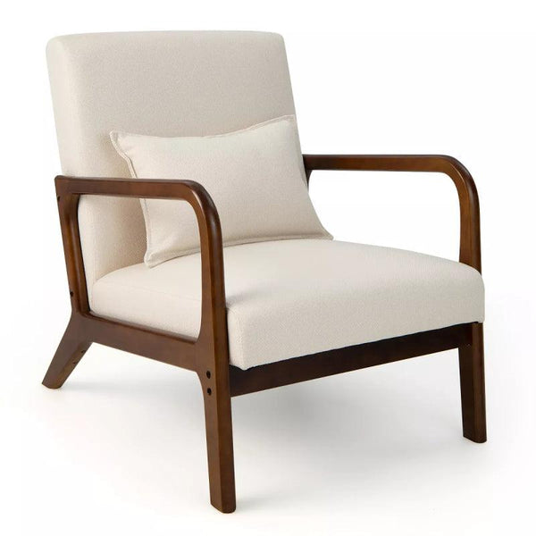 beige Linen Chair By Alhome - 110111719 - Zrafh.com - Your Destination for Baby & Mother Needs in Saudi Arabia