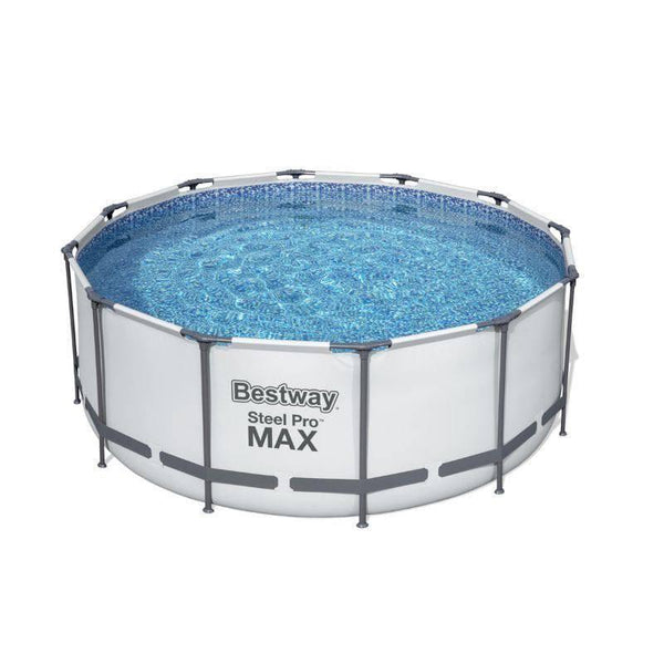 Steel Pro Frame Pool Set(Pool, Filter Pump, Ladder, Ground Cloth, Cover) - 366x122cm 26-56420 - ZRAFH