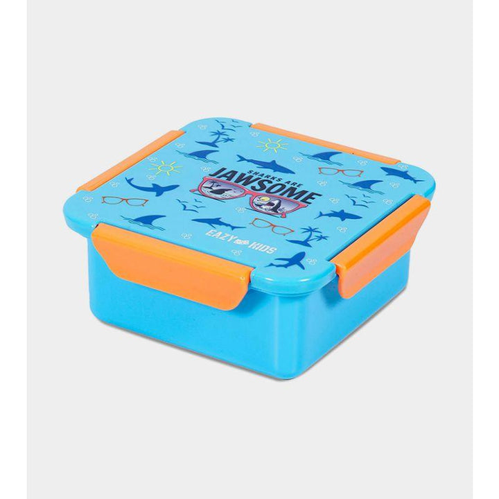 Easy Kids Kids Lunch Box Set - Tritan Water Bottle - 2 in 1 Drinking Flip Lid - Blue - Zrafh.com - Your Destination for Baby & Mother Needs in Saudi Arabia