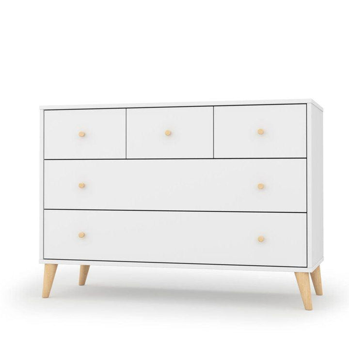 Kids Dresser: 100x40x85 Wood, White by Alhome - 110112843 - Zrafh.com - Your Destination for Baby & Mother Needs in Saudi Arabia