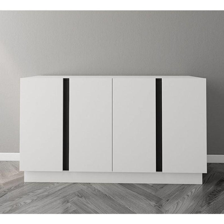 White Coffee Corner with 4 Doors By Alhome - Zrafh.com - Your Destination for Baby & Mother Needs in Saudi Arabia