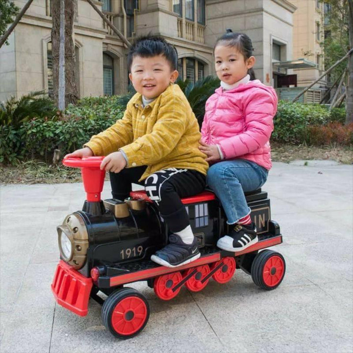 Train Ride-On Car Rechargeable With Light And Music 60x23.5x32 cm By Family Center - 28-2018B - ZRAFH