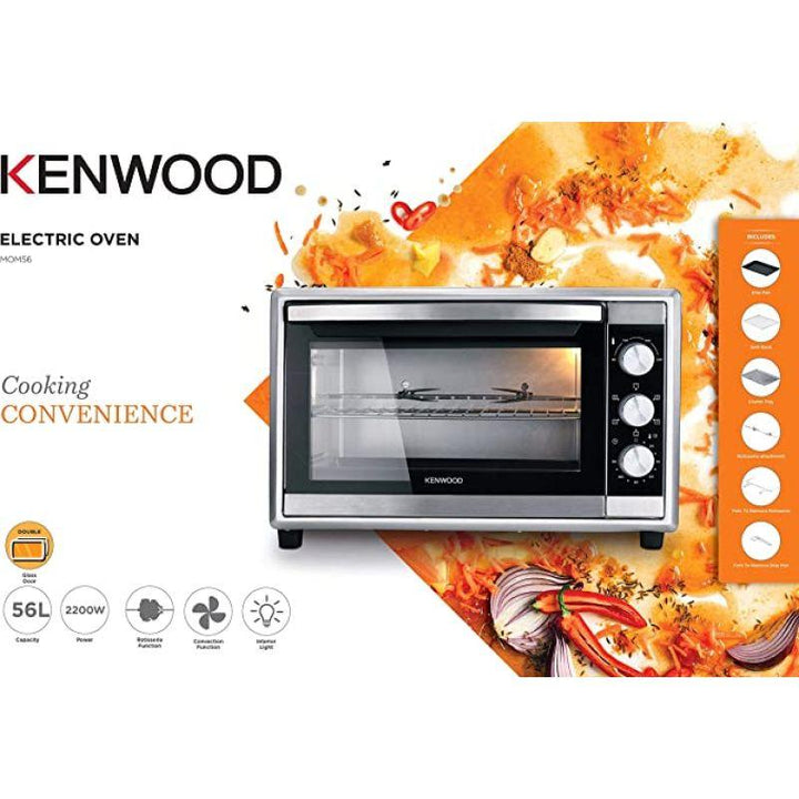 Kenwood Electric Toaster Oven With Grill - 2200 W - 56 L - OWMOM56.000SS - ZRAFH