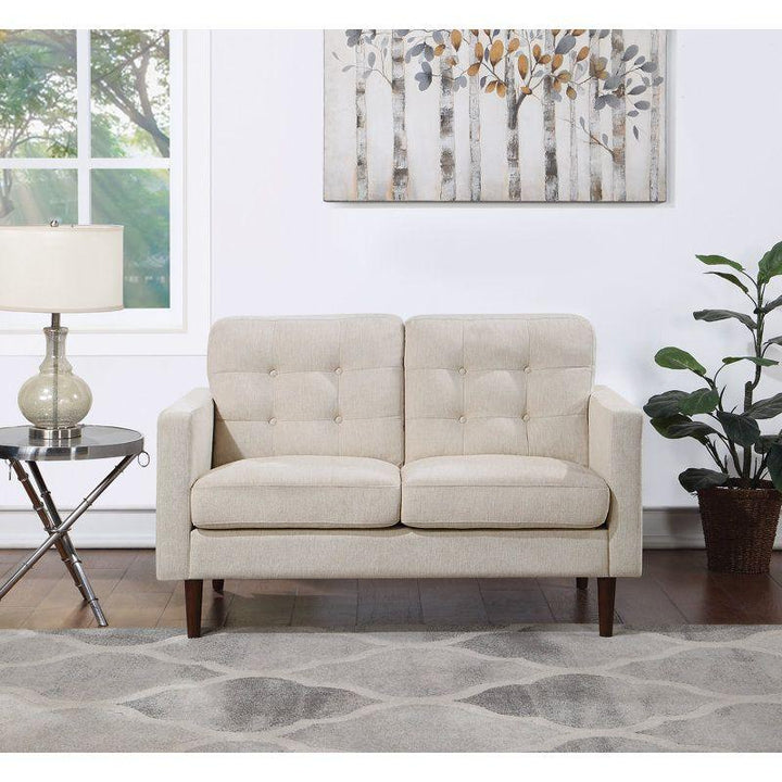 Modern Sturdy Linen 2 Seater Sofa - 180x85x85 cm - By Alhome - Zrafh.com - Your Destination for Baby & Mother Needs in Saudi Arabia