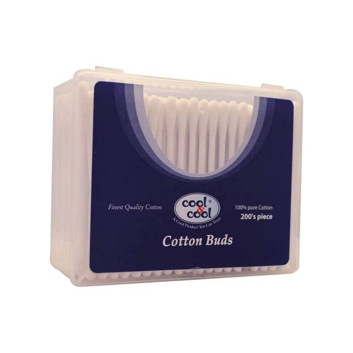 Cool & Cool Cotton Buds Pack of 1 - 200 Pieces - Zrafh.com - Your Destination for Baby & Mother Needs in Saudi Arabia