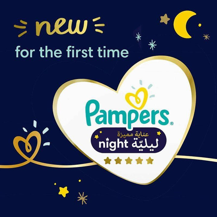 Pampers Premium Night Care Baby Diapers Giant Pack Size #6 (14+)Kg - 30 Diapers - ZRAFH