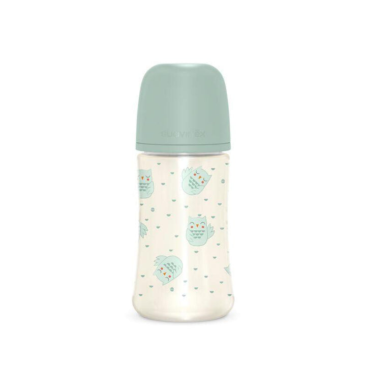 Suavinex Feeding Bottle - 270 - Owl - Zrafh.com - Your Destination for Baby & Mother Needs in Saudi Arabia