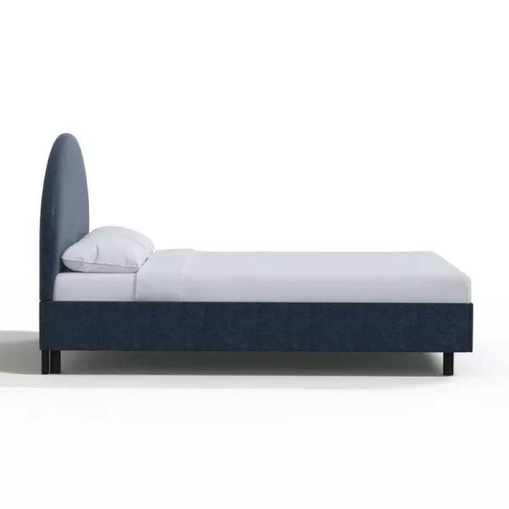 Supreme Comfort: Swedish Wood King Bed - Prestige Blue Majesty (160x200x140) by Alhome - Zrafh.com - Your Destination for Baby & Mother Needs in Saudi Arabia