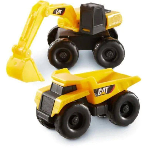Funris Cat Mini Machine excavator & dump truck - yellow and black - ZRAFH