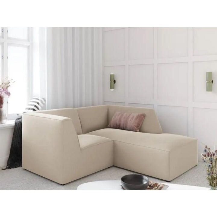 Double Velvet Corner Sofa - 200x100x85 cm - By Alhome - Zrafh.com - Your Destination for Baby & Mother Needs in Saudi Arabia