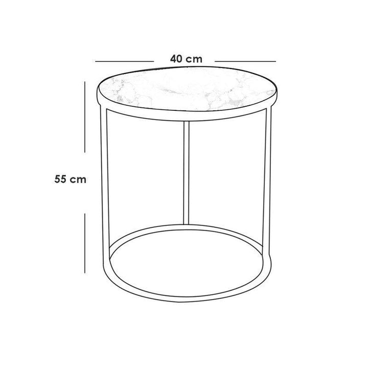 Side Table 40x55 cm By Alhome - Zrafh.com - Your Destination for Baby & Mother Needs in Saudi Arabia