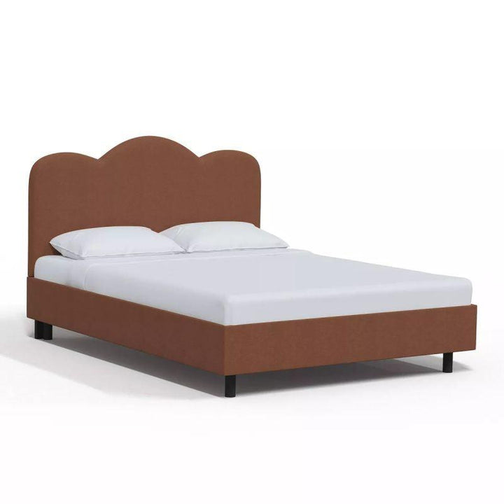 Supreme Comfort: Swedish Wood King Bed - Regal Brown Luxury (160x200x140) by Alhome - Zrafh.com - Your Destination for Baby & Mother Needs in Saudi Arabia