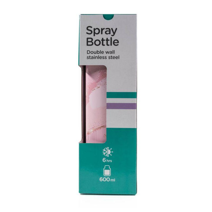 Tinywheel Spray Stainless Steel Bottle - 600ml - Seamles-pink - ZRAFH