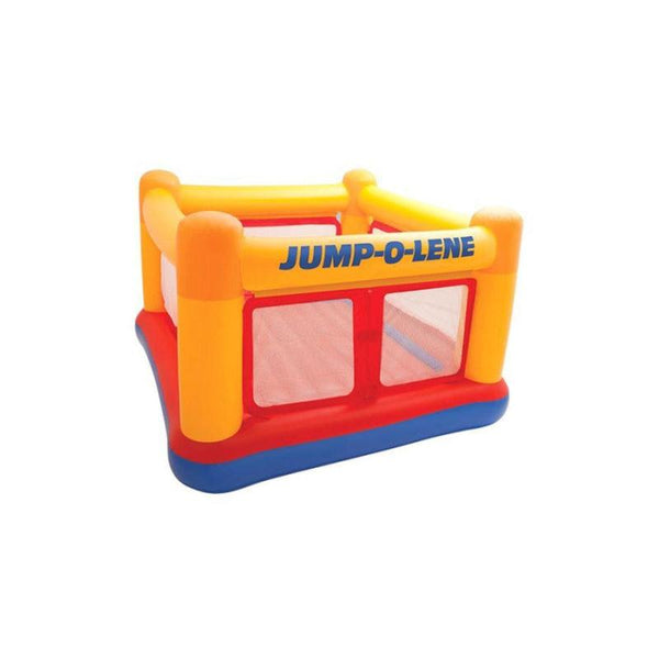 Intex Jump-O-Lene Inflatable Playhouse Bouncer - 172.72x111.76x172.72 cm - 3+ Years - Zrafh.com - Your Destination for Baby & Mother Needs in Saudi Arabia