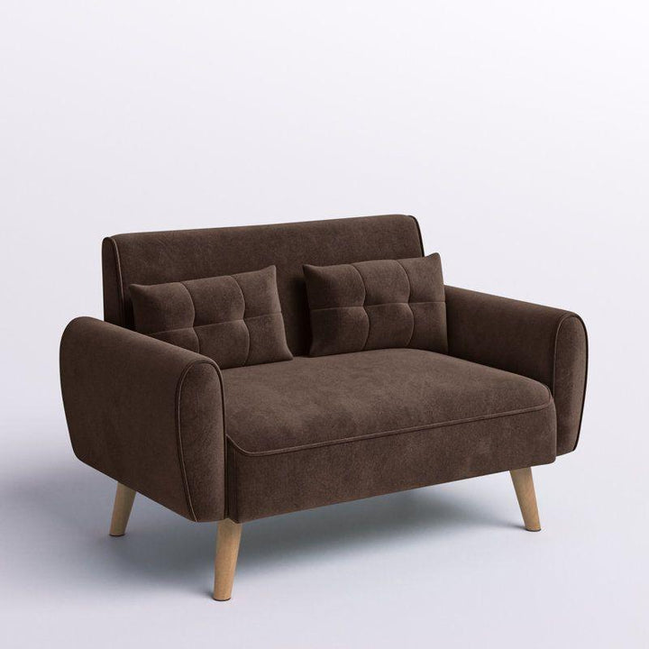 Modern Sleek Velvet 2 Seater Sofa - 180x85x85 cm - By Alhome - Zrafh.com - Your Destination for Baby & Mother Needs in Saudi Arabia