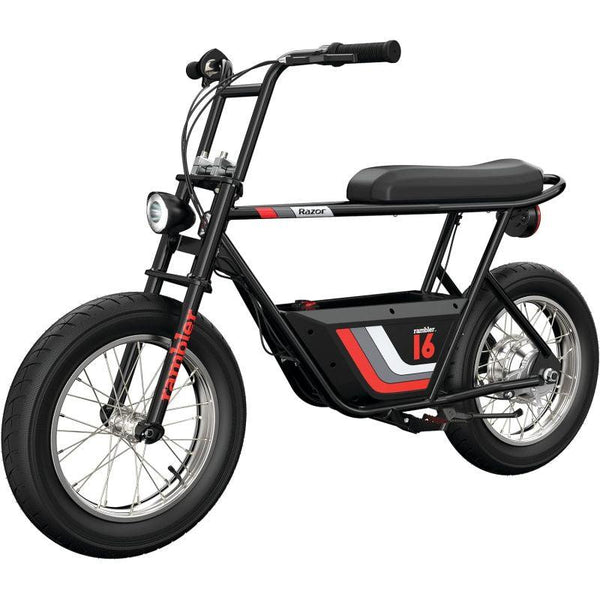 Razor Rambler 16 Electric Scooter - Black And Red - Zrafh.com - Your Destination for Baby & Mother Needs in Saudi Arabia