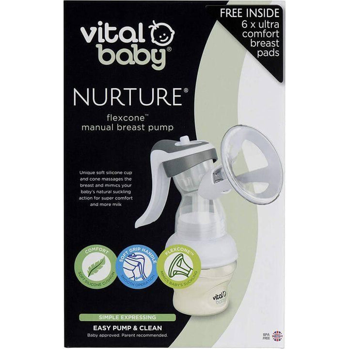 Vital Baby NURTURE flexcone manual breast pump - white - ZRAFH