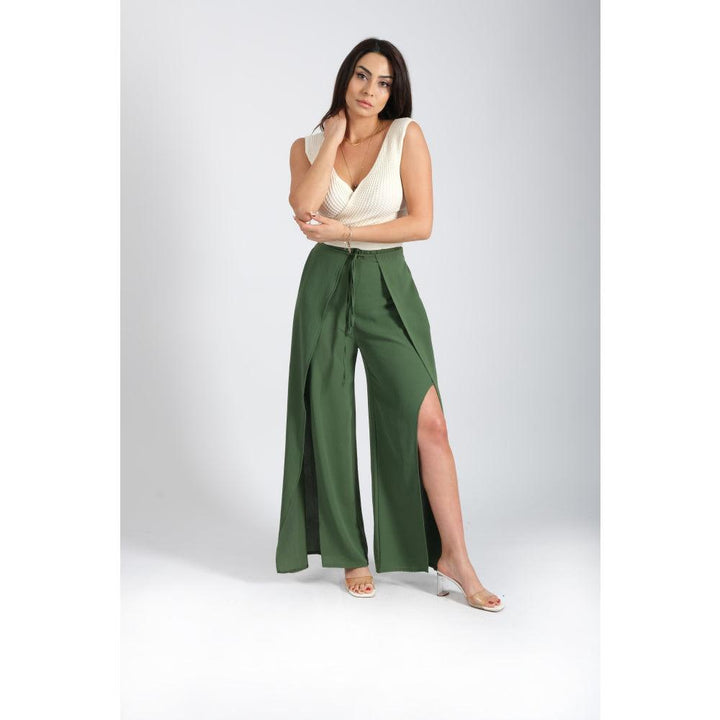 Londonella Women's High-waisted Pants With Wide Open Legs design - 100228 - Zrafh.com - Your Destination for Baby & Mother Needs in Saudi Arabia