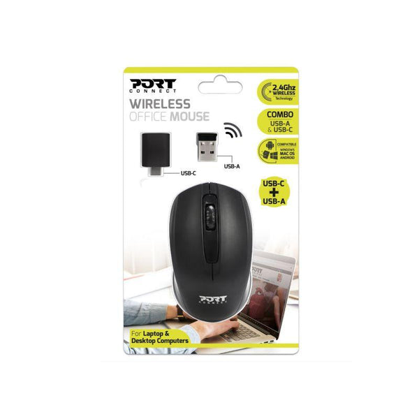 PortDesign MOUSE WIRELESS RETAIL - black - Zrafh.com - Your Destination for Baby & Mother Needs in Saudi Arabia