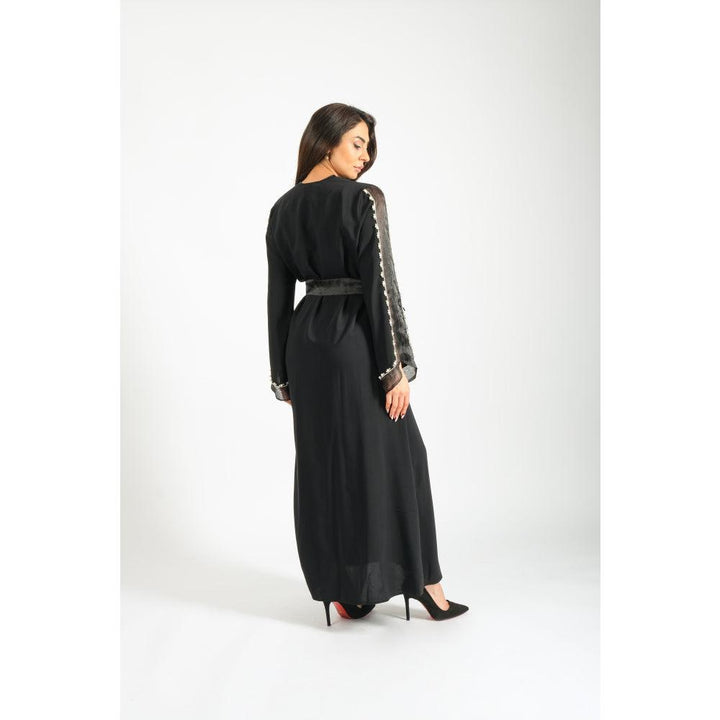 Londonella Women's Long Sleeves Abaya With Waist Belt - Black - 100239 - Zrafh.com - Your Destination for Baby & Mother Needs in Saudi Arabia