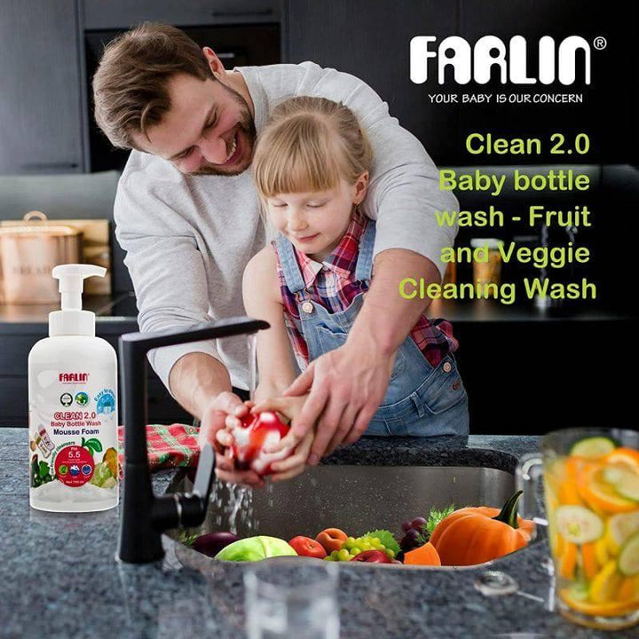 Farlin Clean 2.0 Baby Liquid Cleanser Refill Pack - 700 ml - ZRAFH