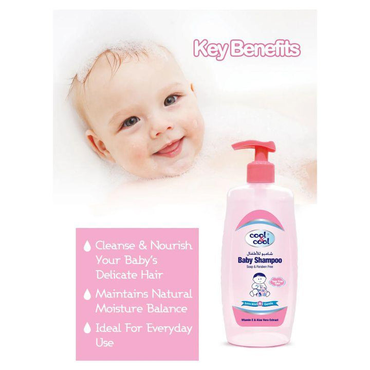 Cool & Cool Baby Shampoo - 1L - Zrafh.com - Your Destination for Baby & Mother Needs in Saudi Arabia