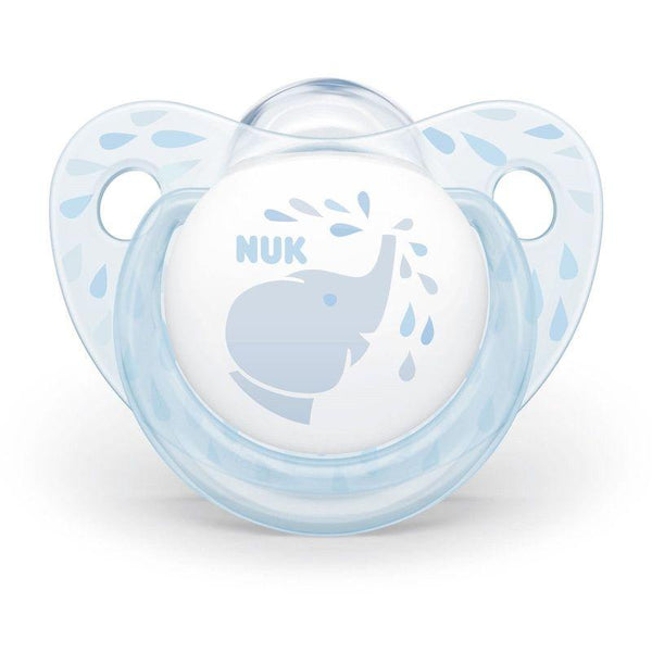 NUK Baby Orthodontic Pacifier For Kids - Elephant - 0-6 Months - Blue - Zrafh.com - Your Destination for Baby & Mother Needs in Saudi Arabia
