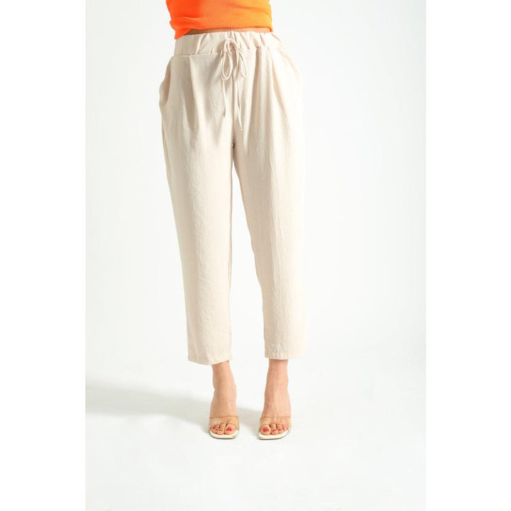 Londonella Women's Classic Wide Leg High-waisted Pants - Beige - 100237 - Zrafh.com - Your Destination for Baby & Mother Needs in Saudi Arabia