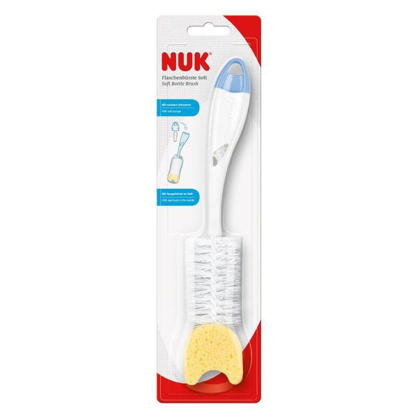 NUK 2in1 Bottle Cleaning Brush With Sponge - Zrafh.com - Your Destination for Baby & Mother Needs in Saudi Arabia
