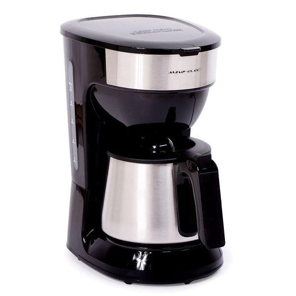 Al Saif Bisrin Drip Coffee Maker 1.25 Liter 900 W - Black&Silver - E03436 - ZRAFH