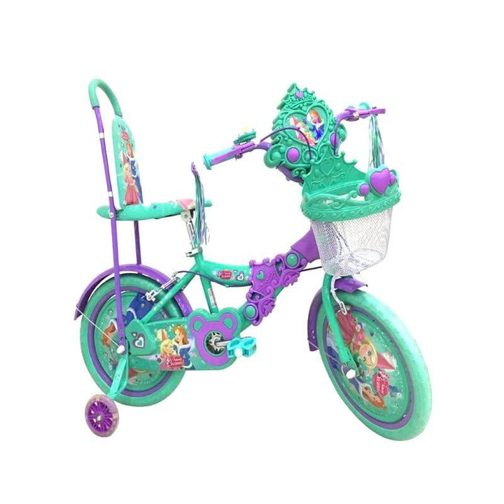Princess Bicycle With Basket & Backrest 36cm - 25-1402HR - ZRAFH