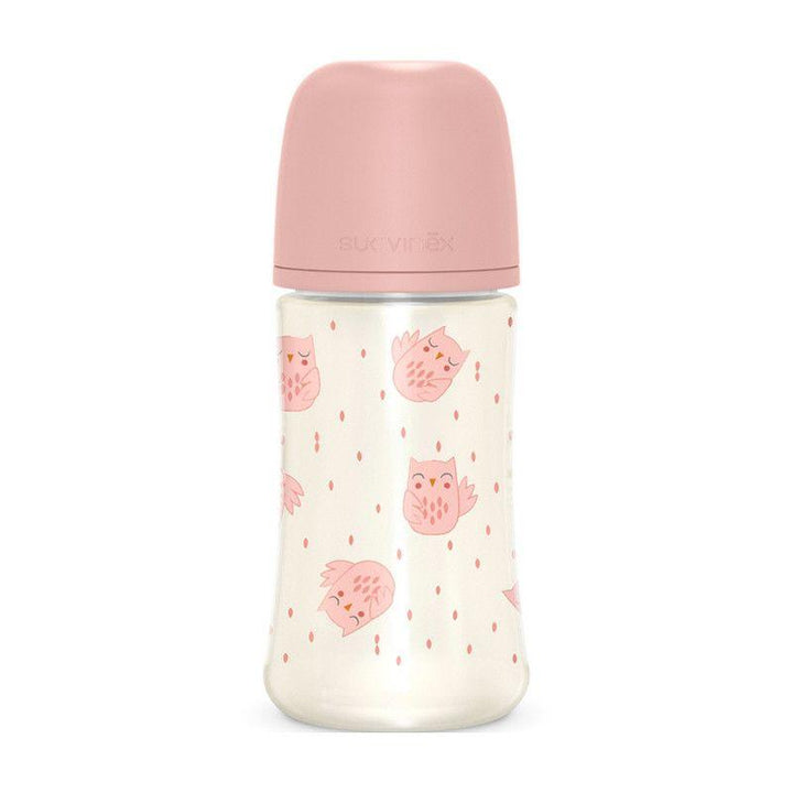 Suavinex Feeding Bottle - 270 - Owl - Zrafh.com - Your Destination for Baby & Mother Needs in Saudi Arabia