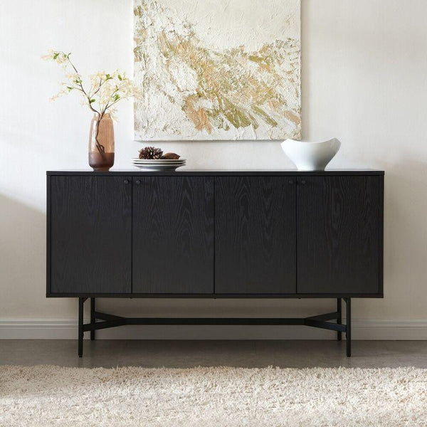 Modern Black MDF Buffet by Alhome - 110113087 - Zrafh.com - Your Destination for Baby & Mother Needs in Saudi Arabia