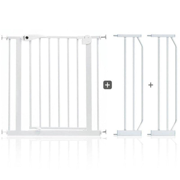 Baby Safe - Metal Safety Gate w/t 20cm x 2 Extension - White - Zrafh.com - Your Destination for Baby & Mother Needs in Saudi Arabia