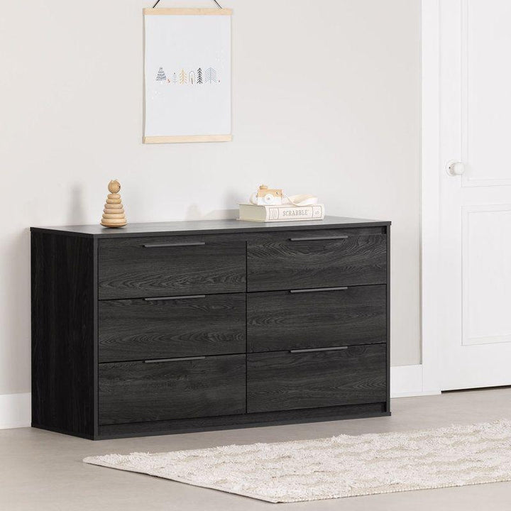 Kids Dresser: 128x40x73 Wood, Black by Alhome - Zrafh.com - Your Destination for Baby & Mother Needs in Saudi Arabia