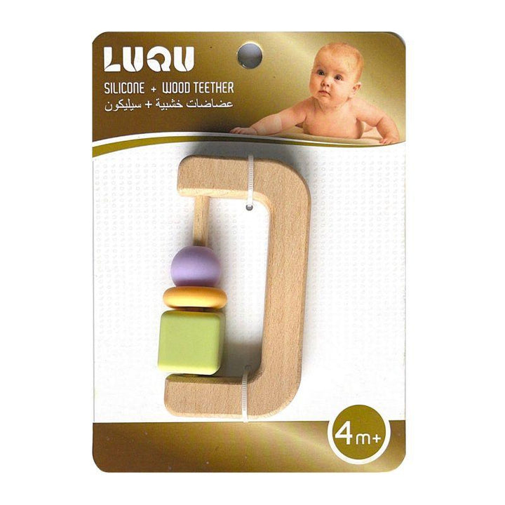 Luqu Silicone + Wood Teether- Saw - ZRAFH