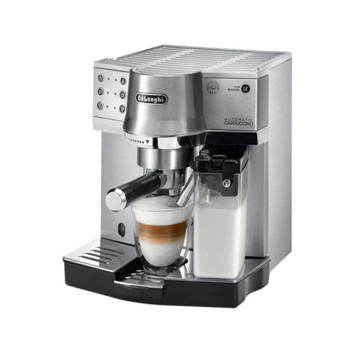 De'Longhi Espresso Machine Coffee and Cappuccino Maker - 1.5 L - 1450 W - Silver - EC9155.MB - ZRAFH