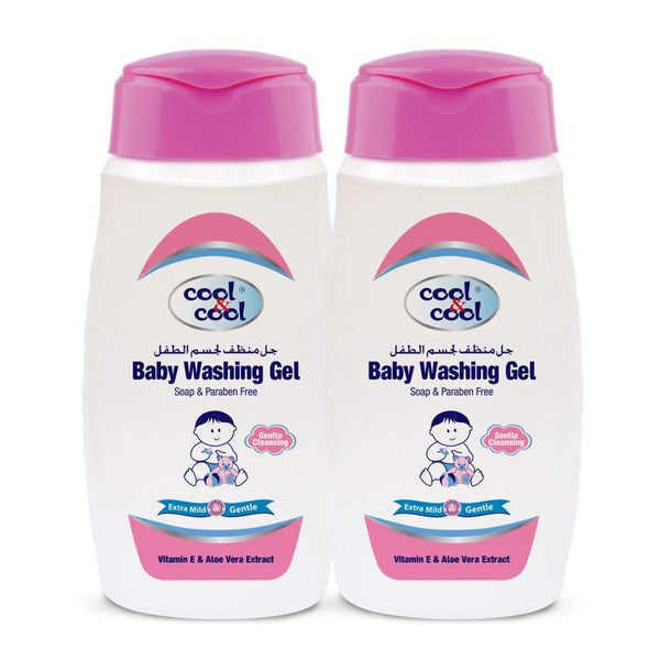 Cool & Cool Baby Washing Gel Pack of 2 - 250 ml - Zrafh.com - Your Destination for Baby & Mother Needs in Saudi Arabia