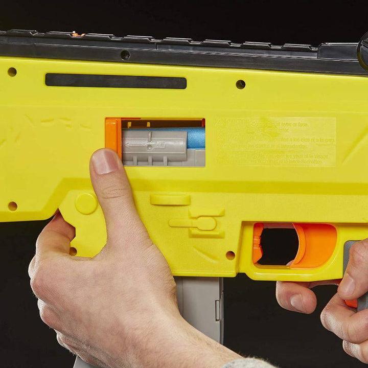 Fortnite AR-L Elite Dart Blaster Motorized Toy Blaster 20 Elite Darts Flip Up Sights From Nerf Yellow - 31x13.25x2.63 cm - E6158 - ZRAFH