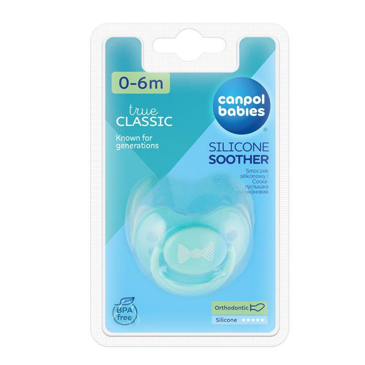 Canpol Orthodontic Silicone Soother 0-6 m - 1 Piece - pastelove - ZRAFH