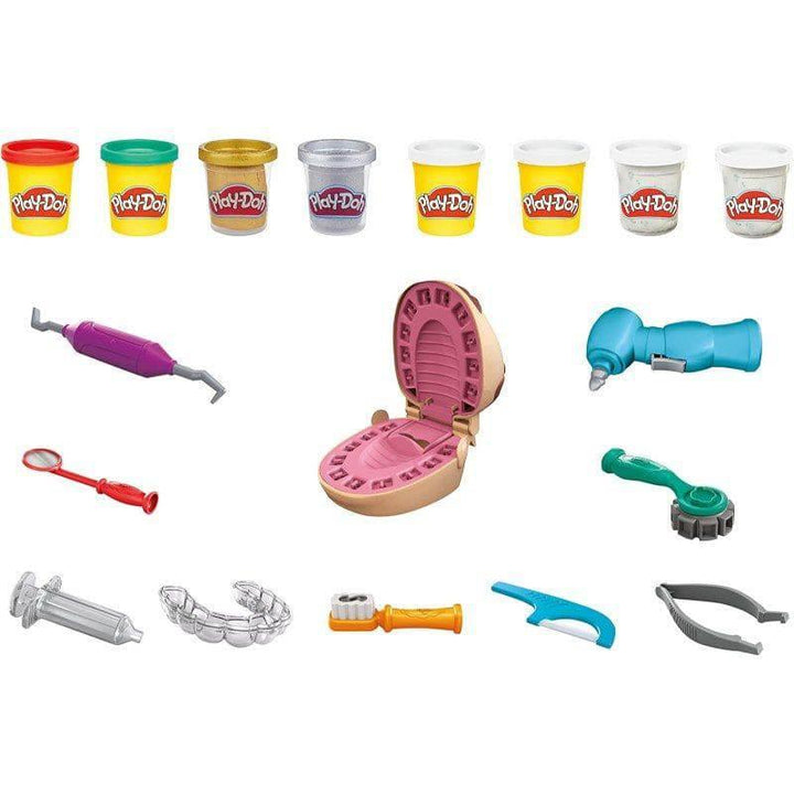Doctor Drill N Fill Playset From Play-Doh Multicolor - 29x28.3x23.5 cm - F1259 - ZRAFH