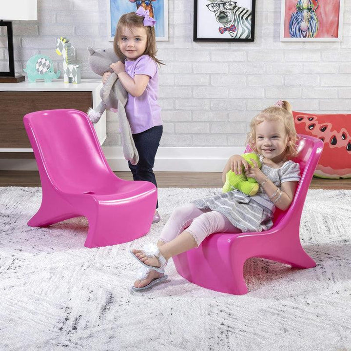 Step2 2-Piece Junior Chic Chair Set - Pink - Zrafh.com - Your Destination for Baby & Mother Needs in Saudi Arabia
