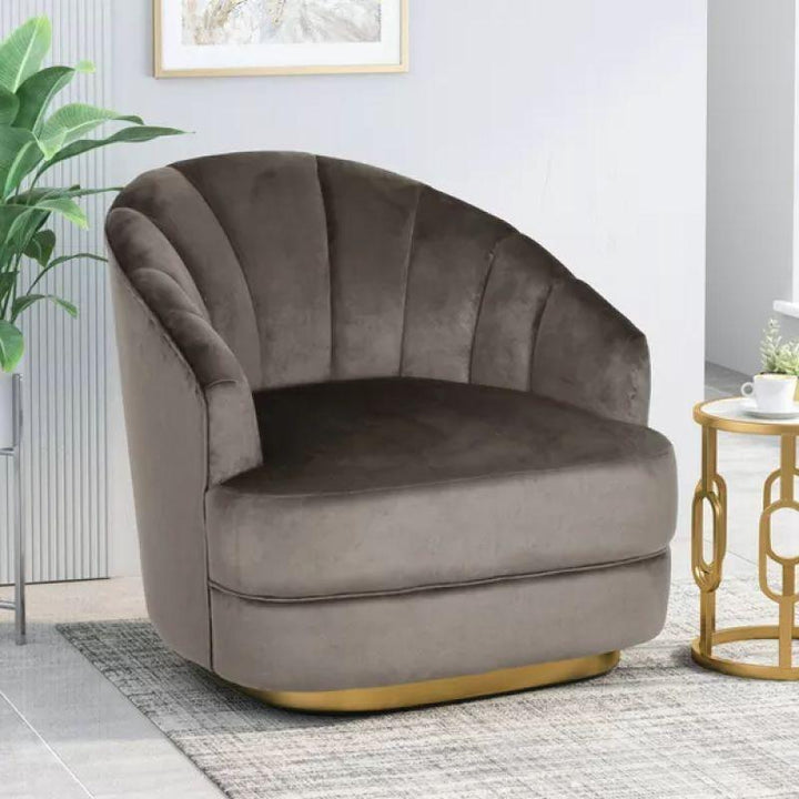 Elegant Velvet chair - 90x85x85 cm - By Alhome - Zrafh.com - Your Destination for Baby & Mother Needs in Saudi Arabia