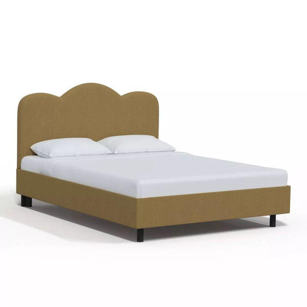 Supreme Comfort: Swedish Wood King Bed - Regal Olive Elegance (160x200x140) by Alhome - Zrafh.com - Your Destination for Baby & Mother Needs in Saudi Arabia