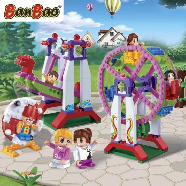 Banbao Building Blocks for trendy town from 401 Pieces - multicolor - ZRAFH